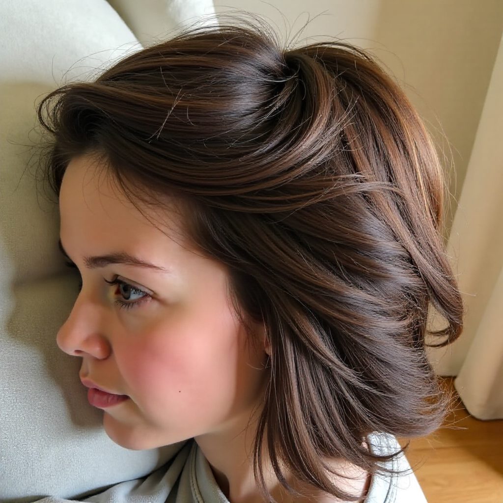 Caramel High Ponytail for Thick Hair