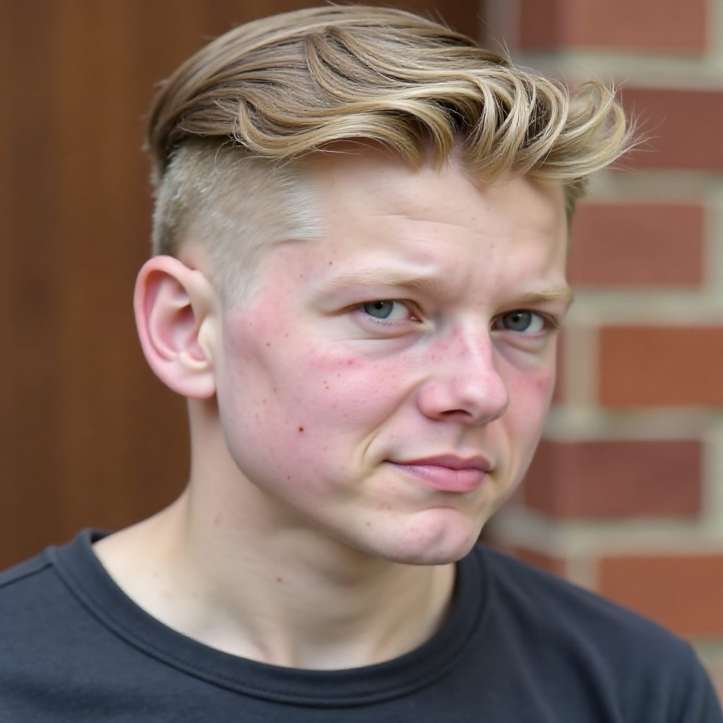 Pulled Back Curtain Haircut for Fine Hair