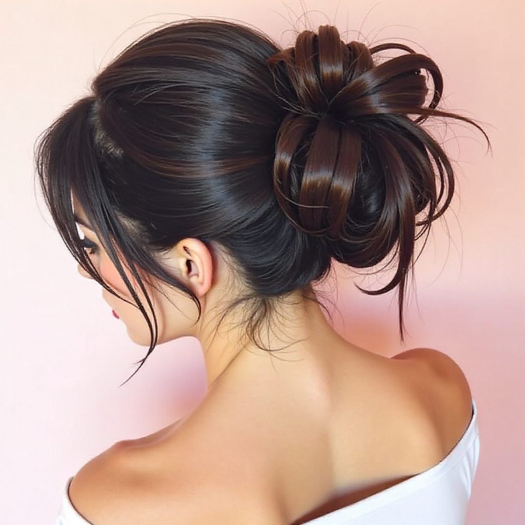 Prom Updo for Thick Hair