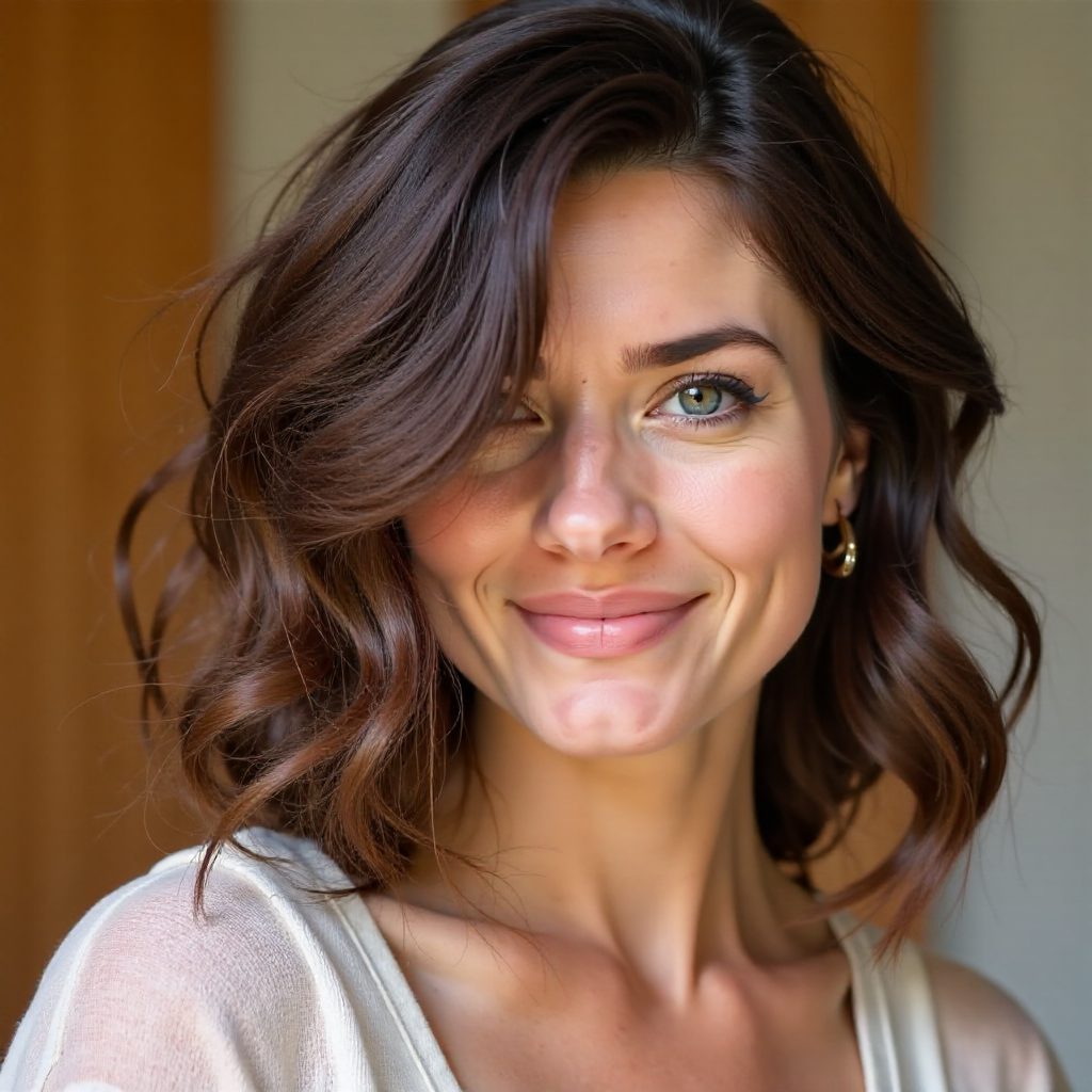 25 Adorable Hairstyles for Diamond Shaped Faces: lead gallery photo for styling reference