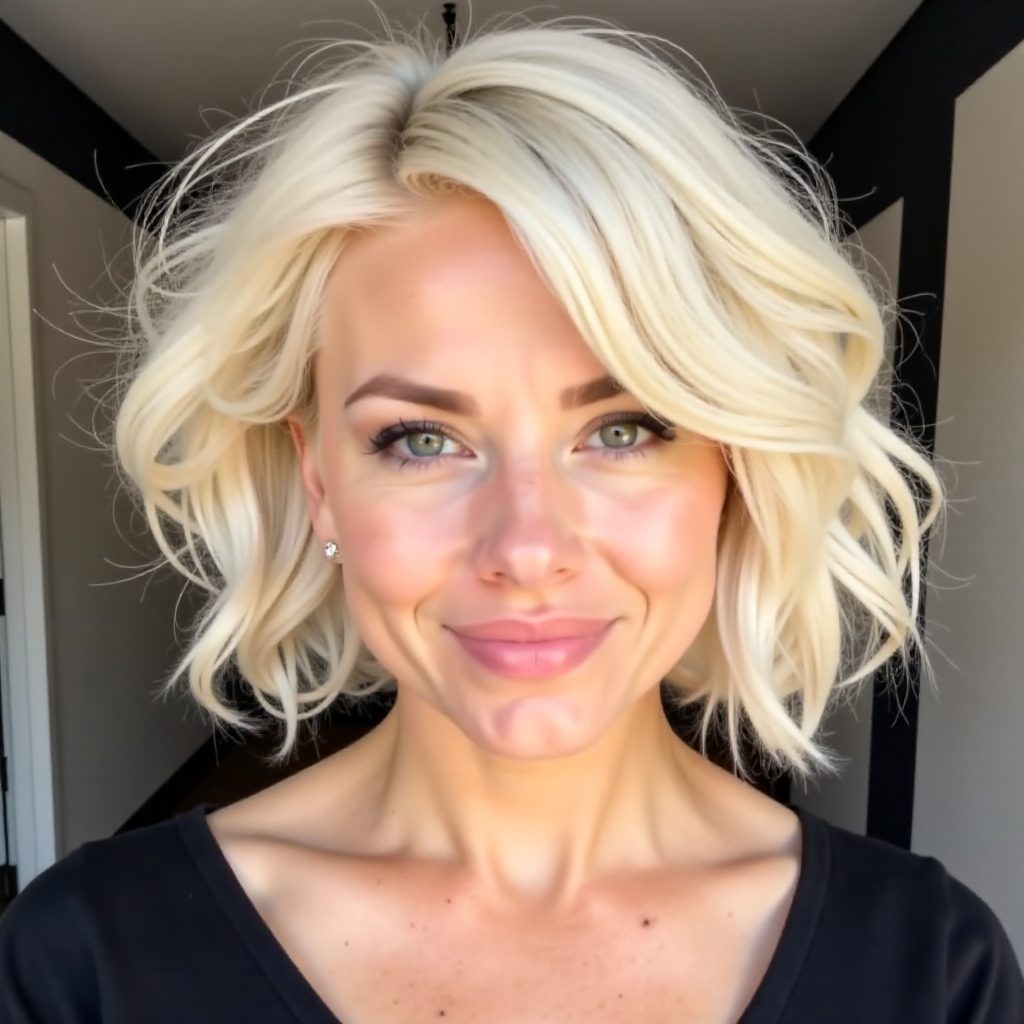 Flattering Hairstyle for Narrow Chin