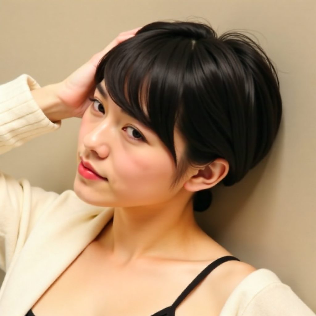 Pixie with Long Bangs