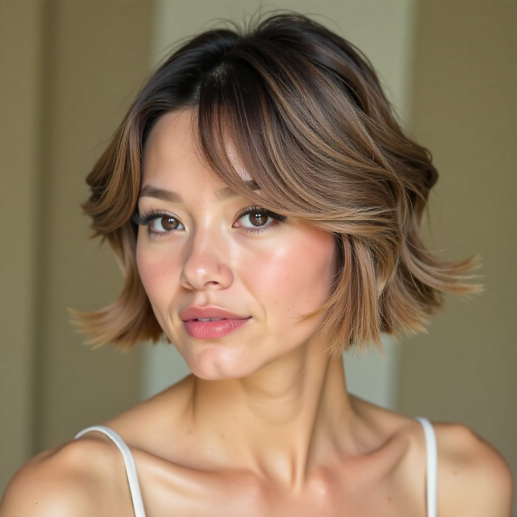 Short Haircut for Girl with Angular Features