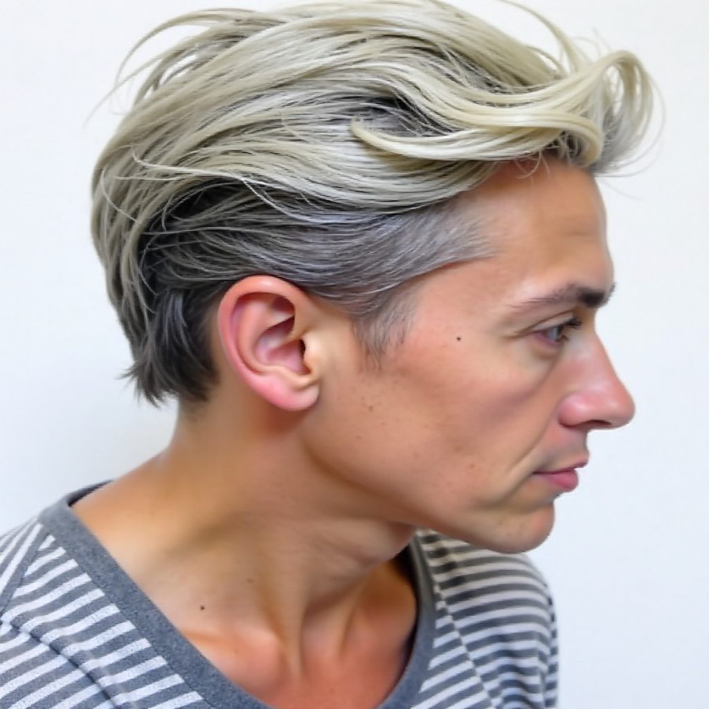 Mixing Modernity and Classics with Platinum Blonde Hair