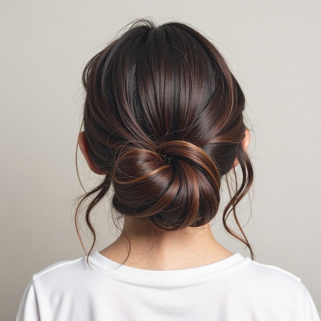 Low Bun for All Hair Types