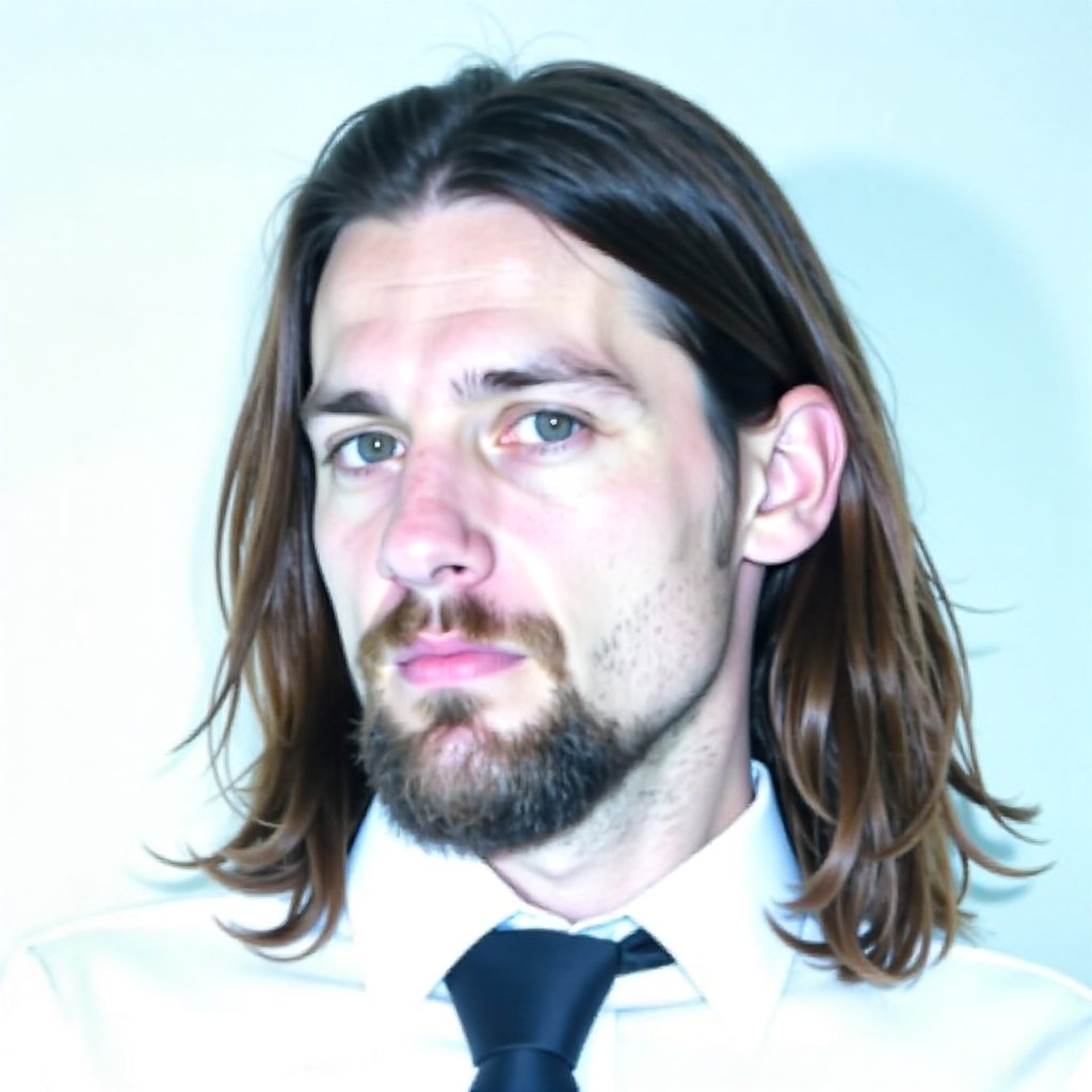 Full Beard and Long Hair