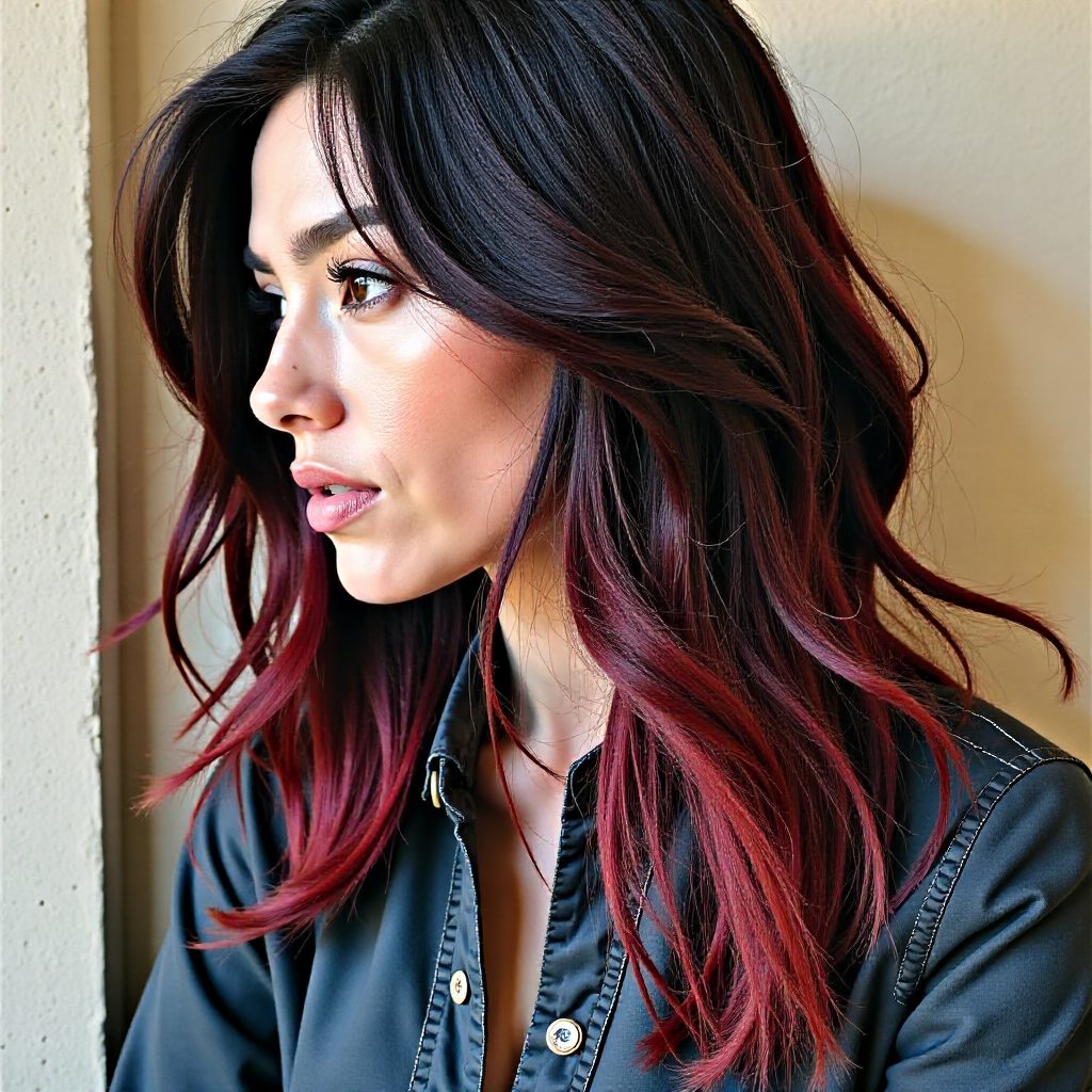 Green and Pink Highlights