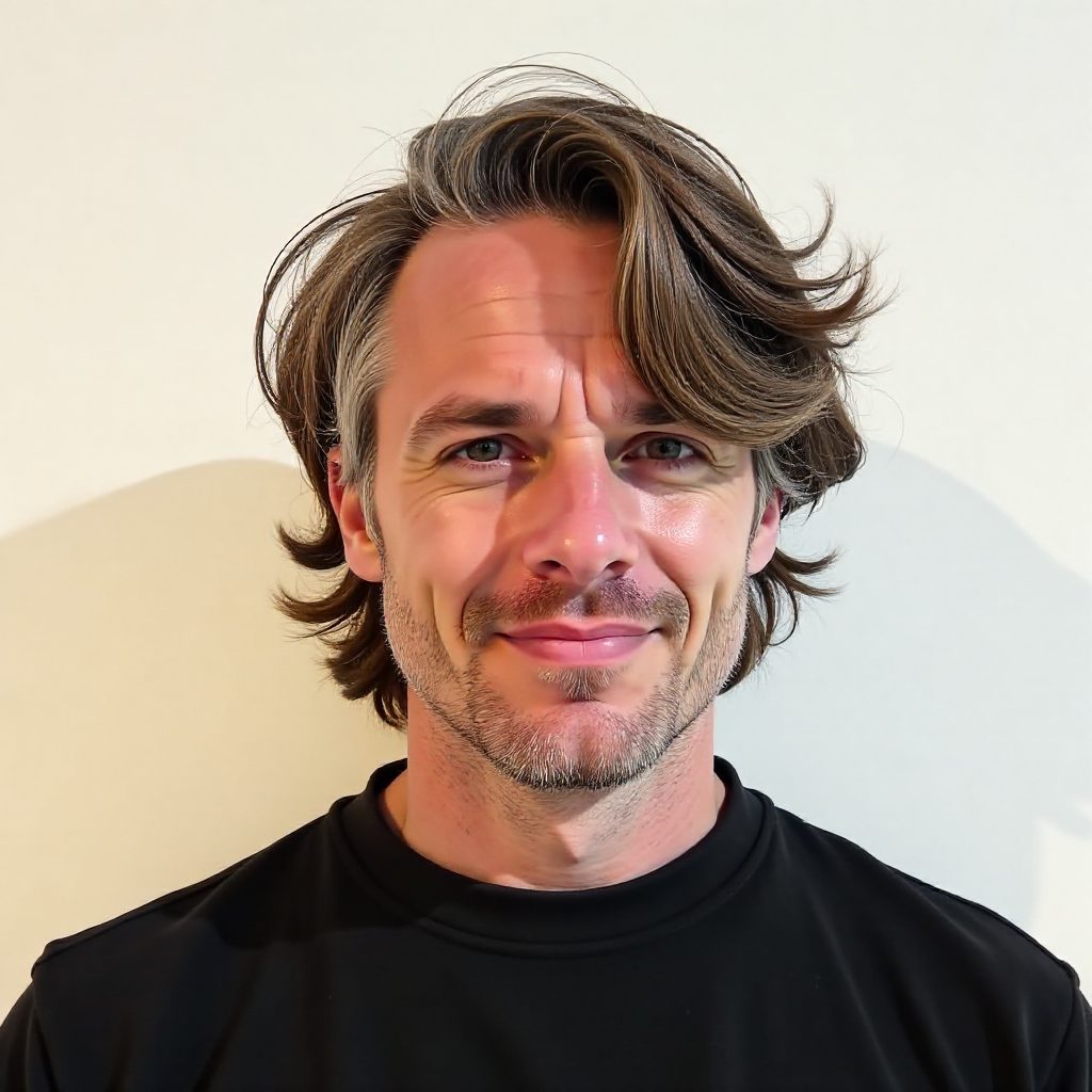 Full Beard Plus Middle Part