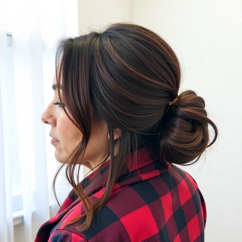 Half Up Style for Coily Hair