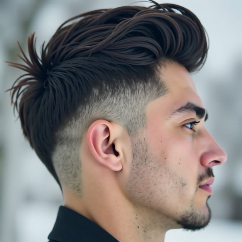 Sophisticated Haircut with Undercut and Hair Design
