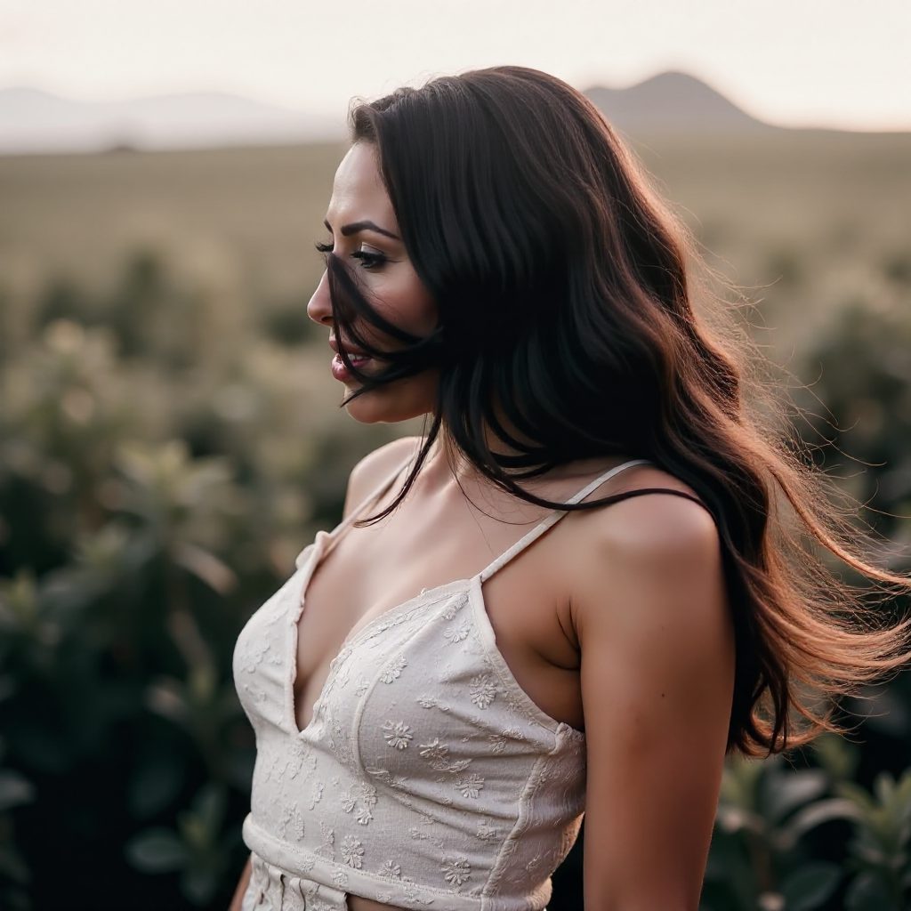 Elegant Half Updo for Long Hair