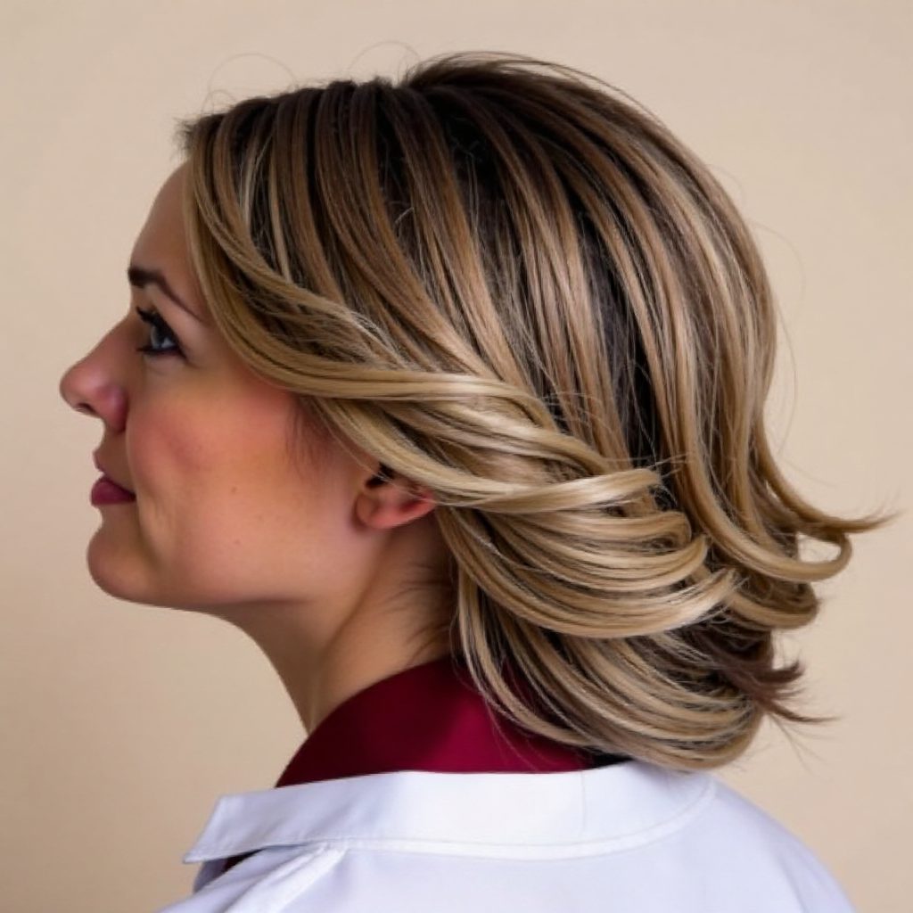 Neat Bun Hairstyle for Long Thick Hair