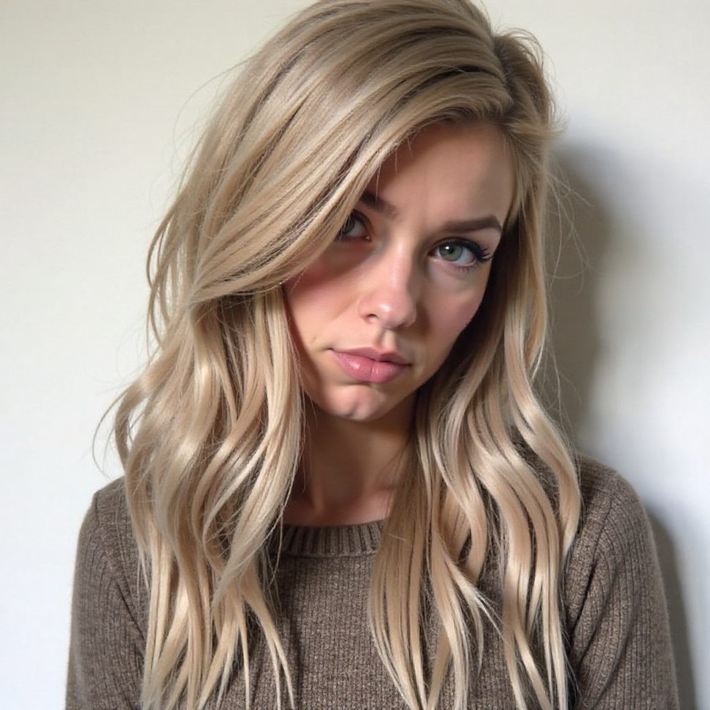 Loose Half Up Half Down Braid