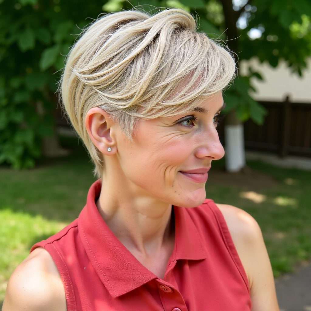Textured Short Cut for Thick Coarse Hair
