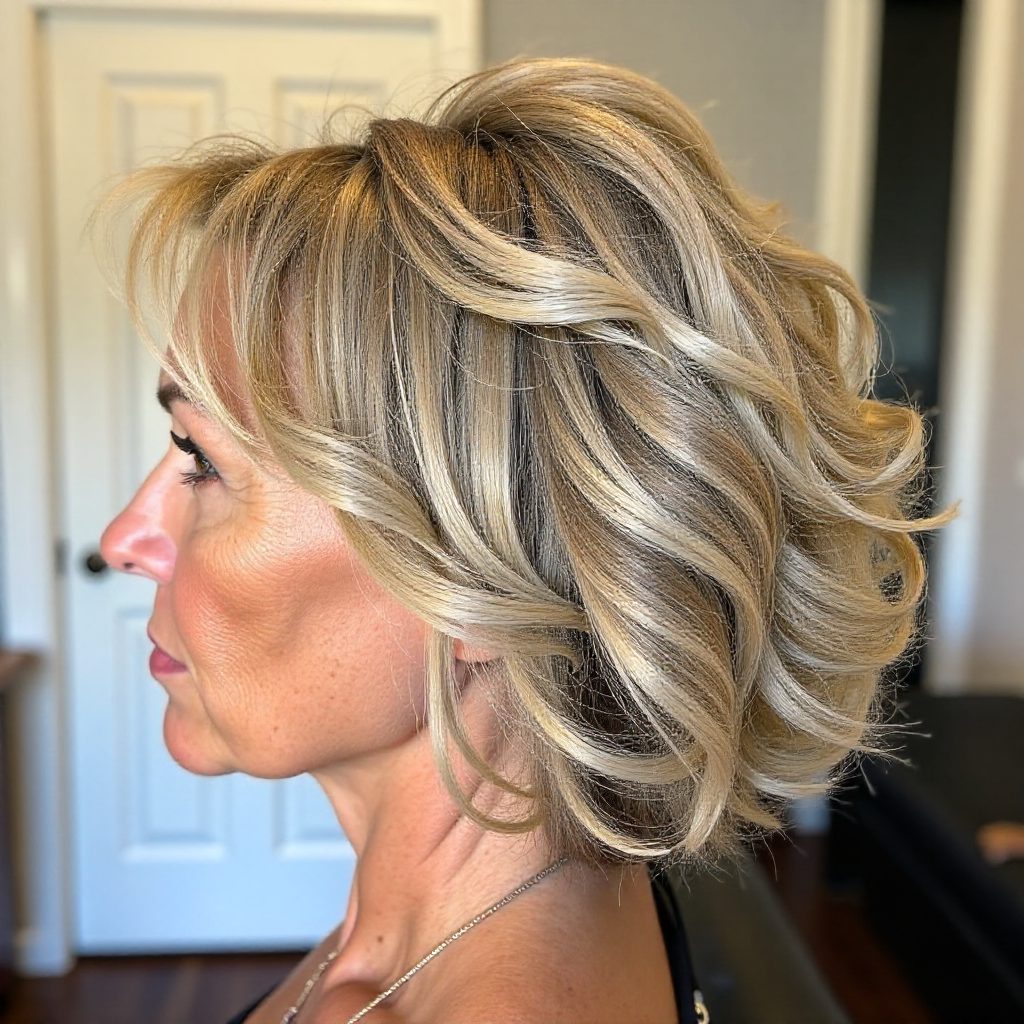 Short Hairstyle for Thick Hair Over 50