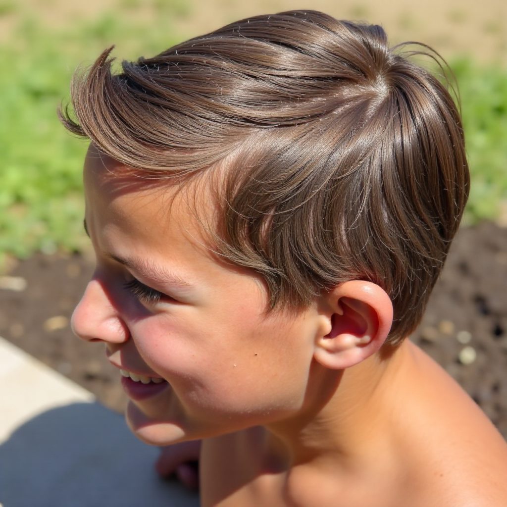 Wavy Caramel Pixie for Mature Black Women