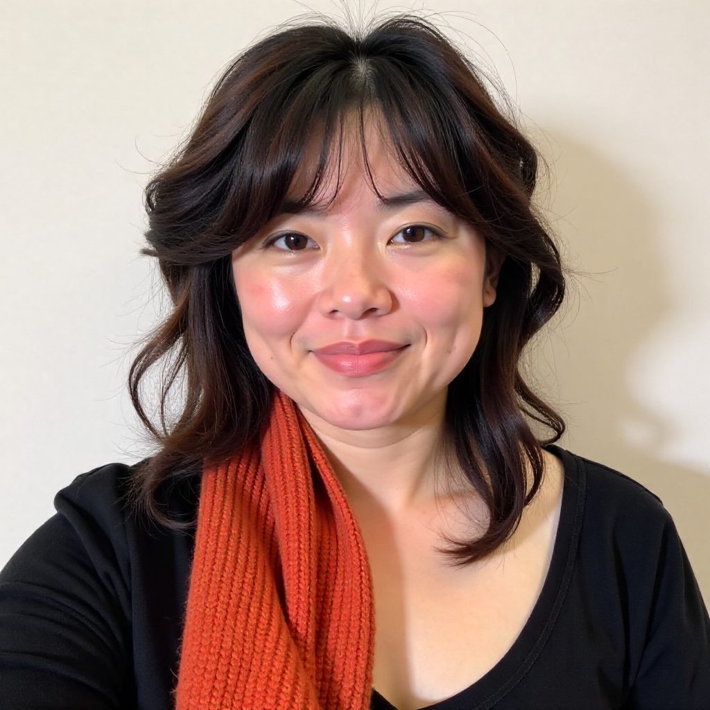 Middle Length Shag with Curtain Bangs for Chubby Cheeks