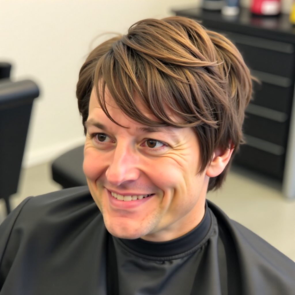 Short Razor Haircut for Women Over 60