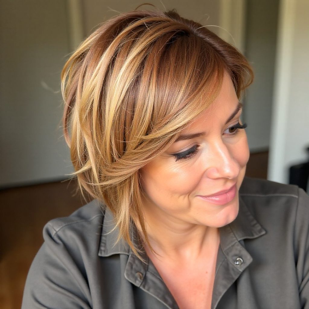 Elegant Bob Cut with Side Bangs