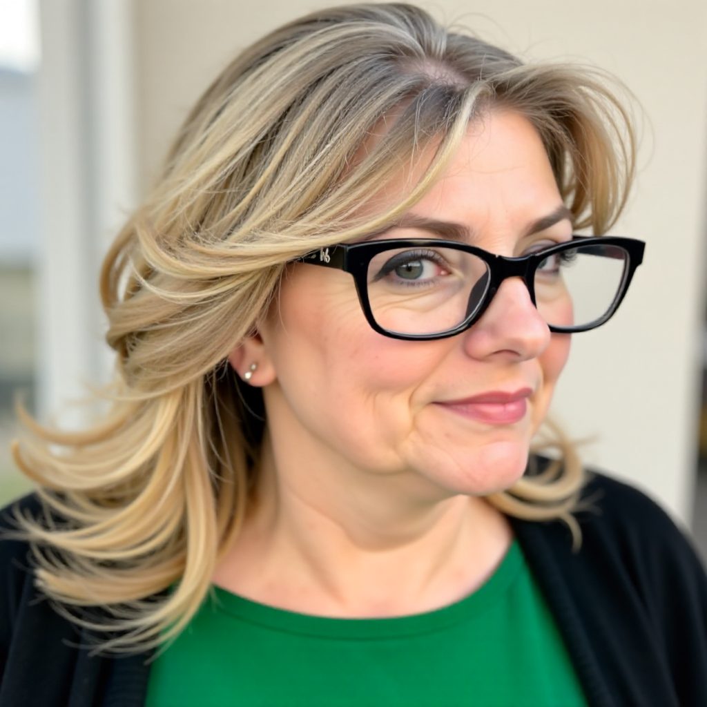 Low Maintenance Blonde Hairstyle for Older Women