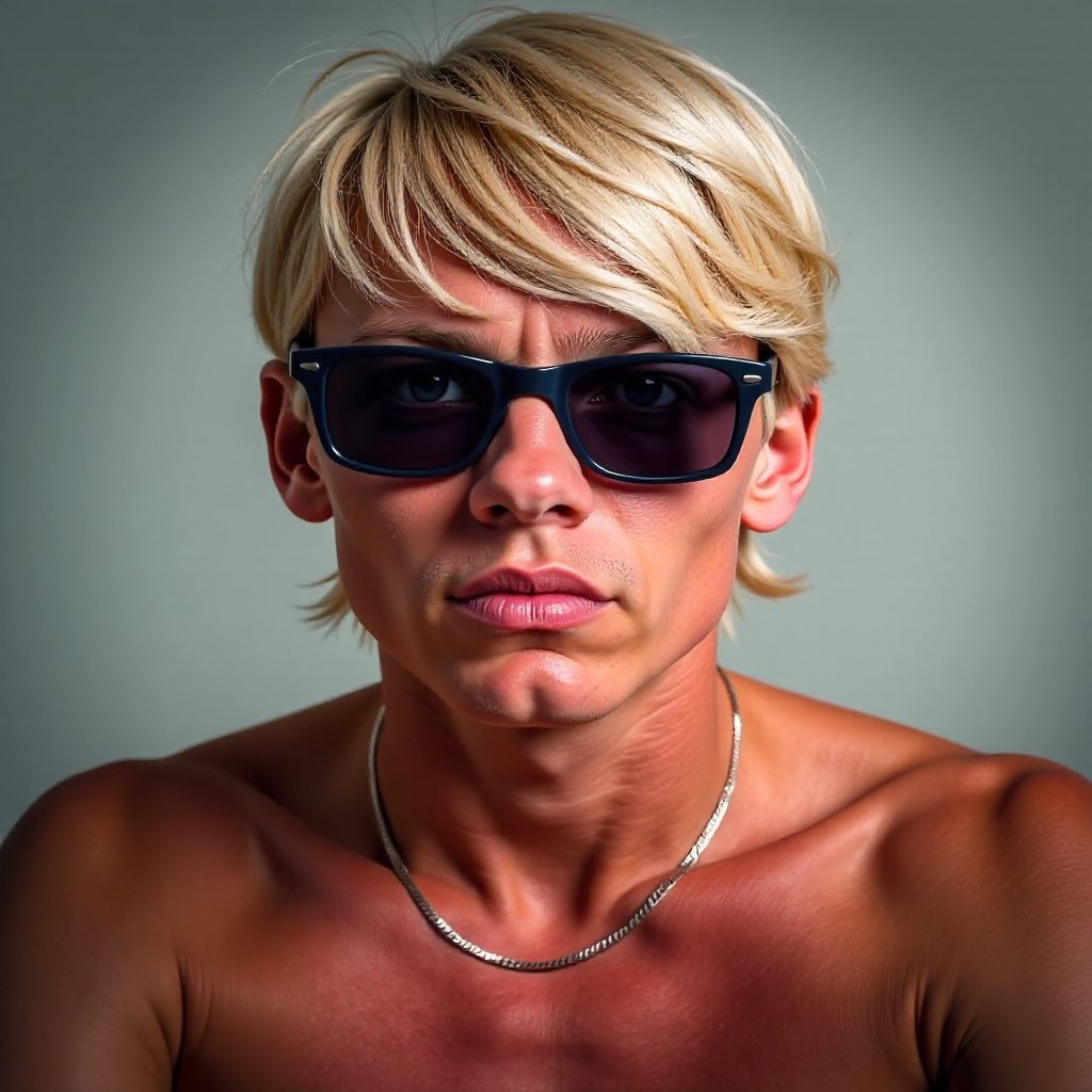 Short Blonde Pixie for Older Women with Glasses