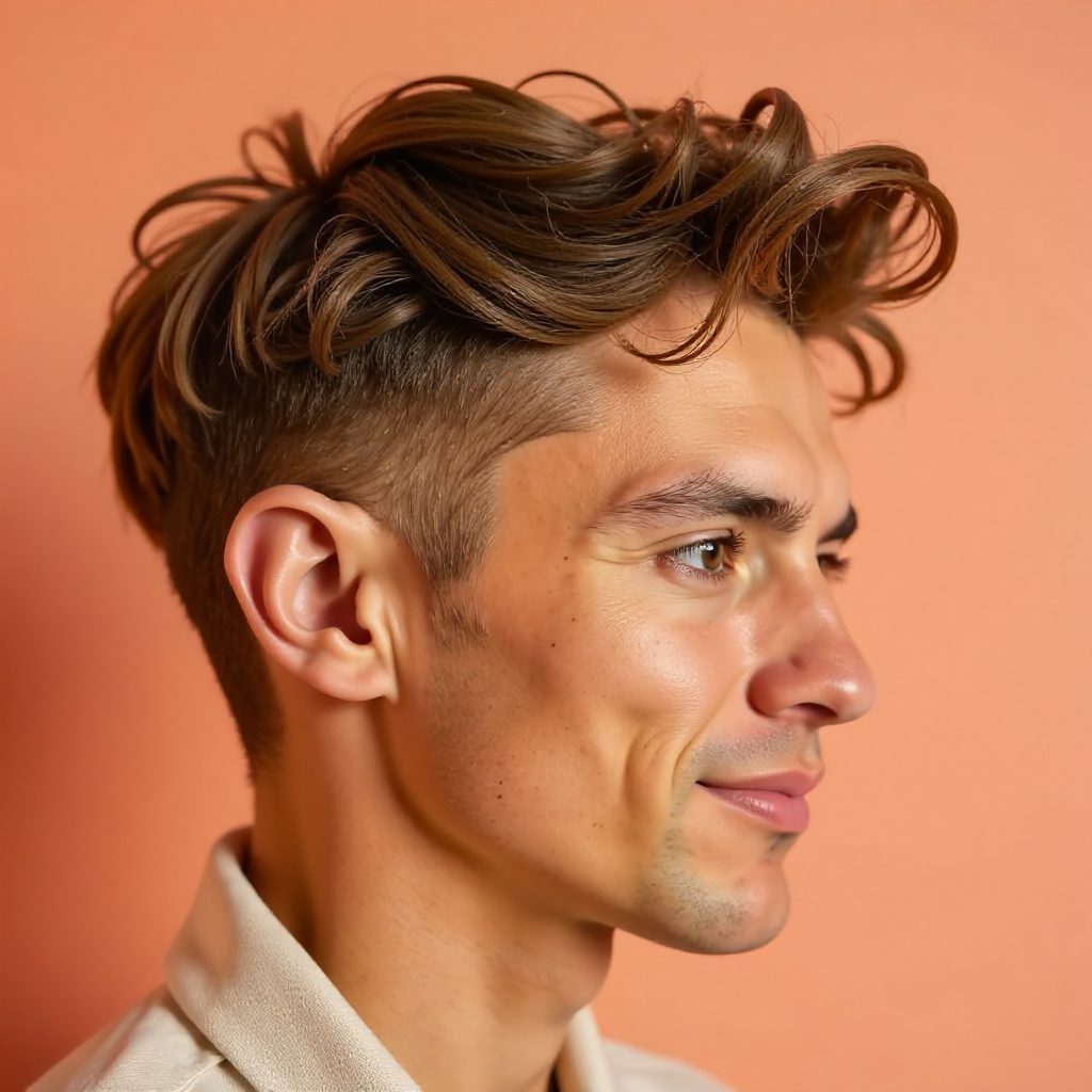 Short Sides Long Top Spiky Hairstyle for Men