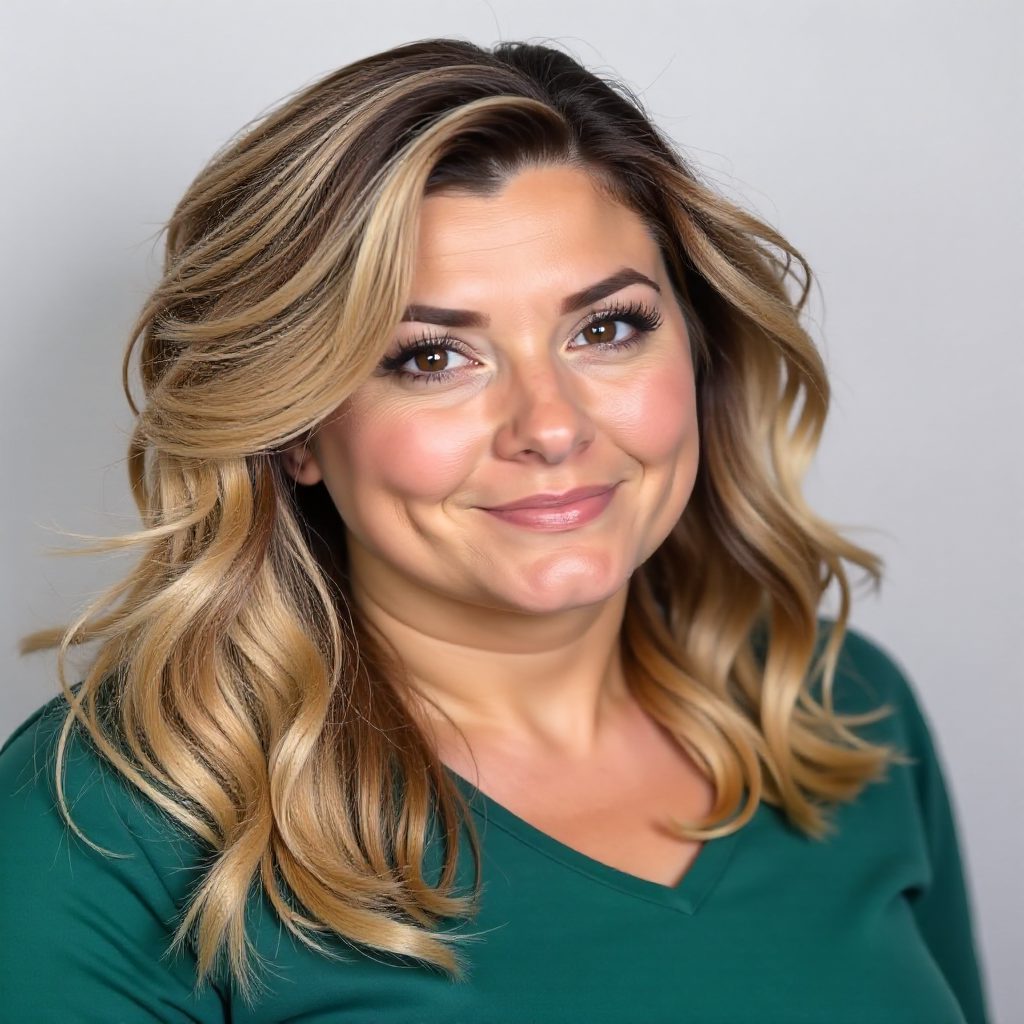 30 Flattering Wavy Hairstyles for Round-Faced Beauties: lead gallery photo for styling reference