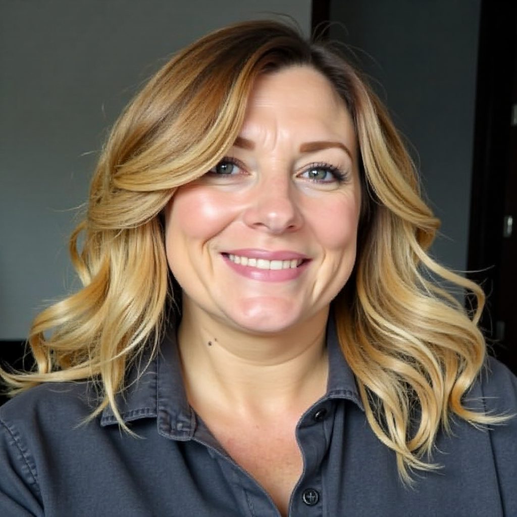Golden Blonde Wavy Locks for Older Ladies