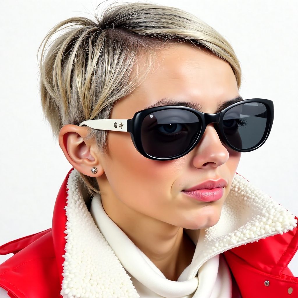 Ultra Modern Short Gray Pixie for Fine Hair
