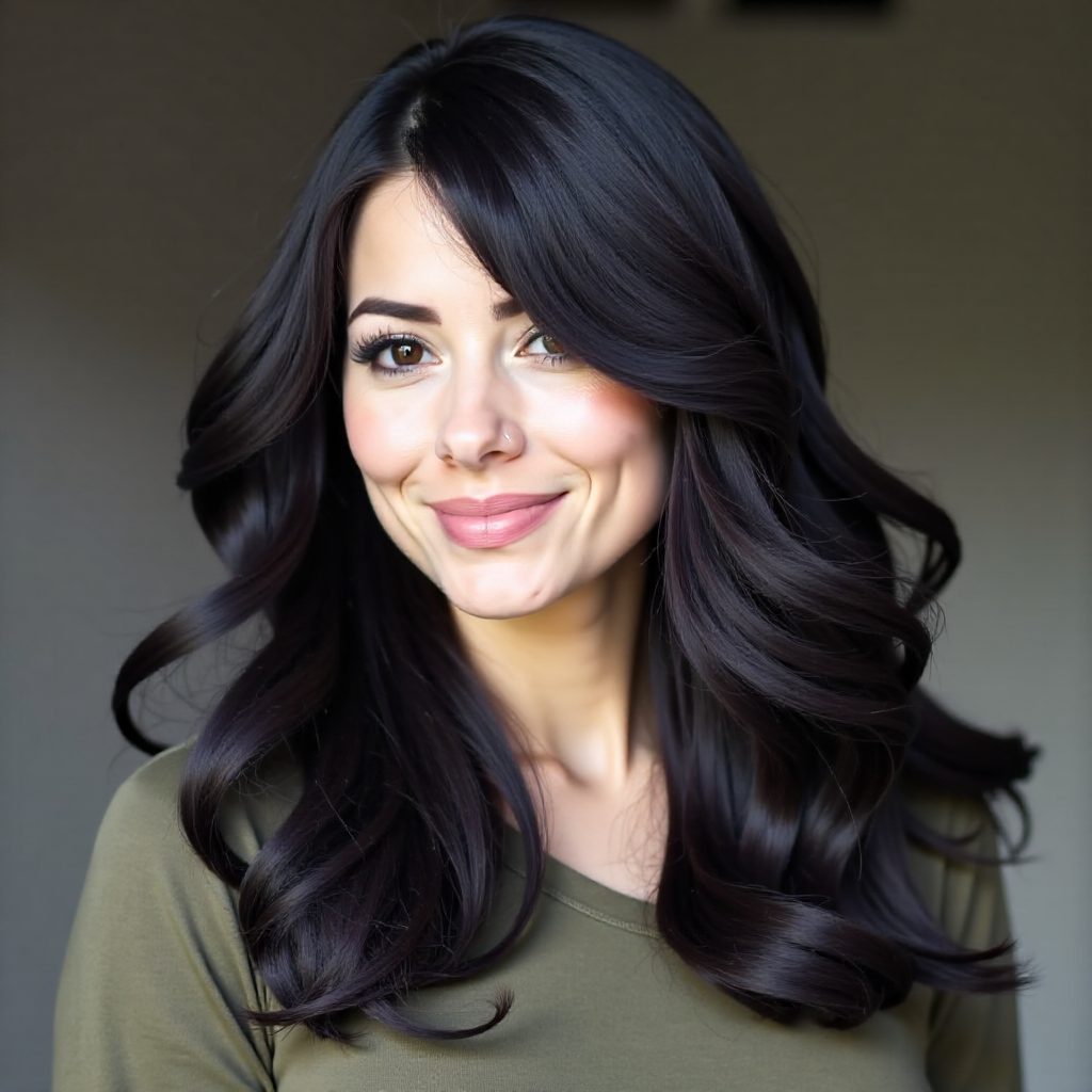 Thick Brunette Tresses with Soft Layers