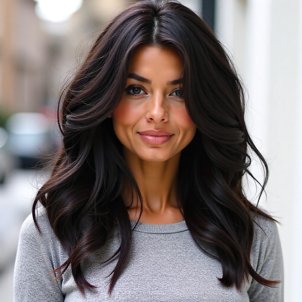 Fluffy Brunette Hair with Seamless Layers
