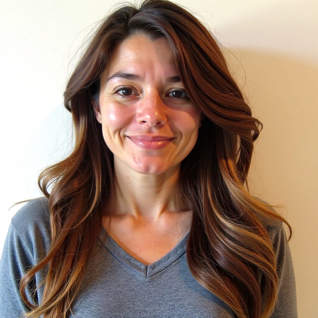 Soft Shag for Long Wavy Hair and Round Face Shape