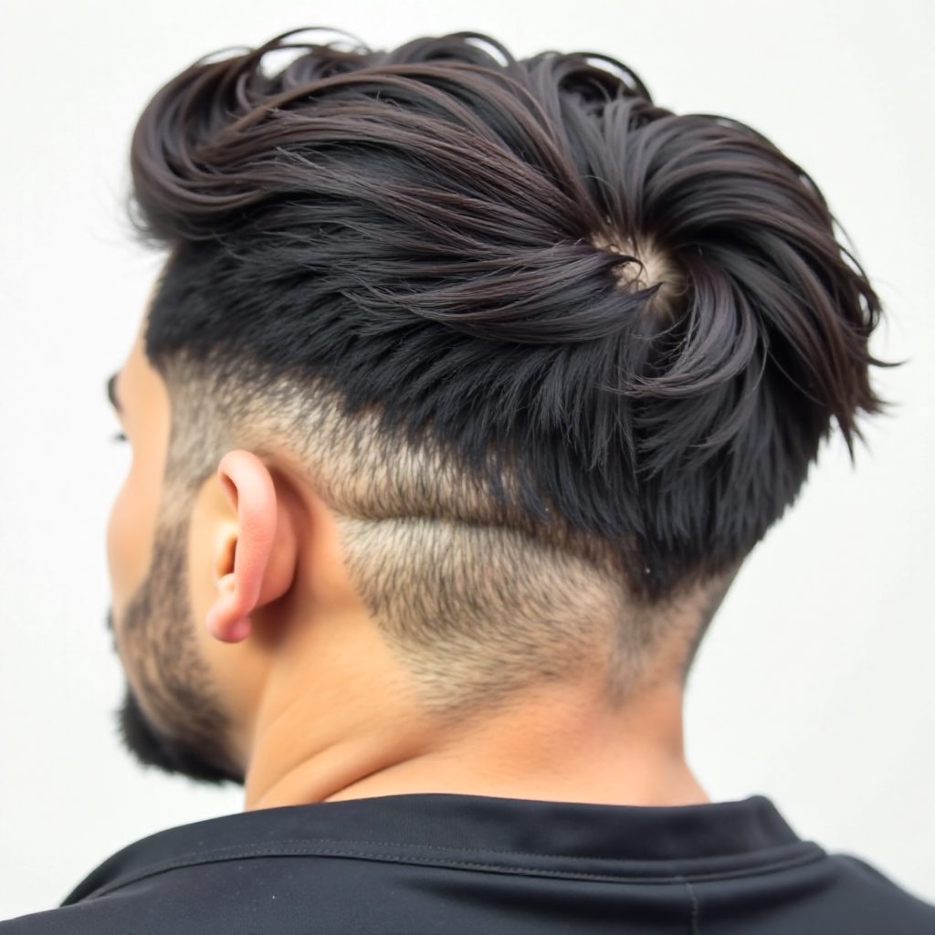 Textured Long Crew Cut