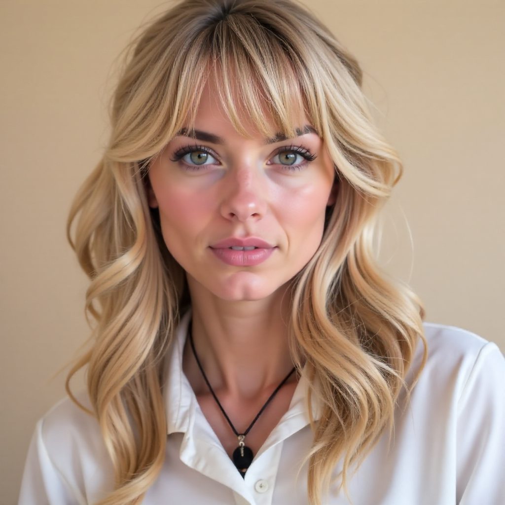 30 Flattering Hairstyles for Women with Triangle Face Shapes: lead gallery photo for styling reference