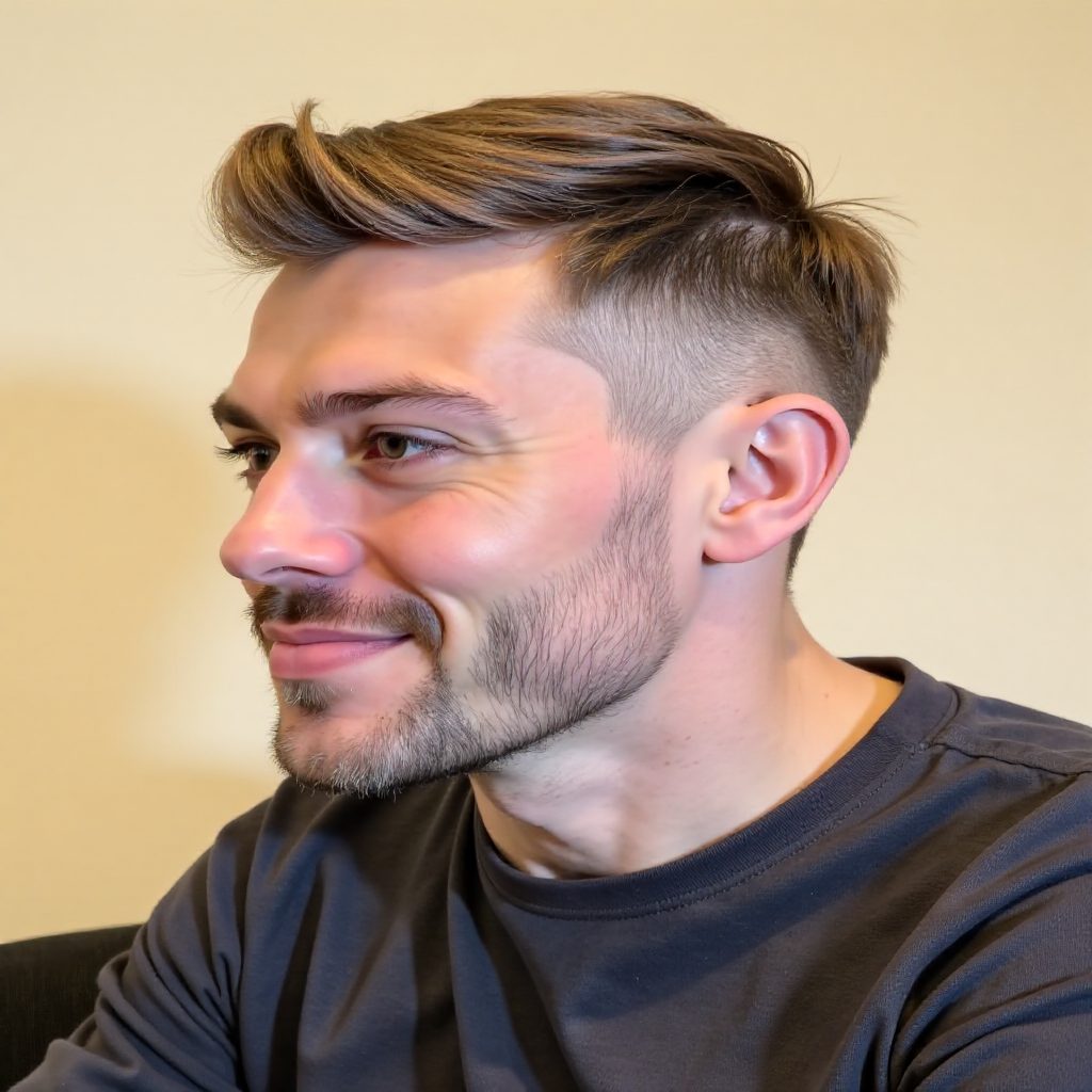 Crew Cut with Block Fringe