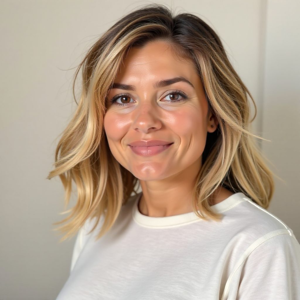 Highlighted Long Bob