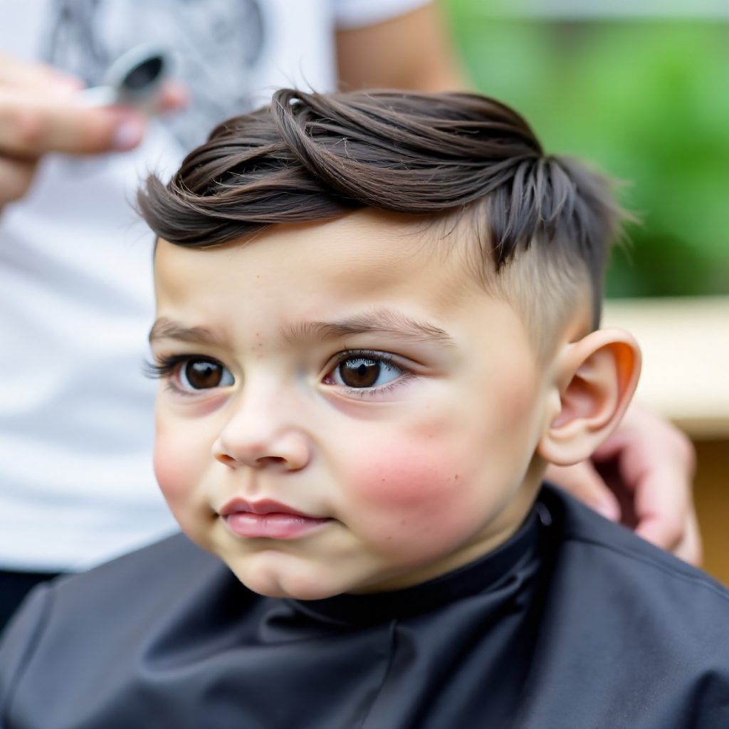 Textured Crew Cut with Tapered Sides