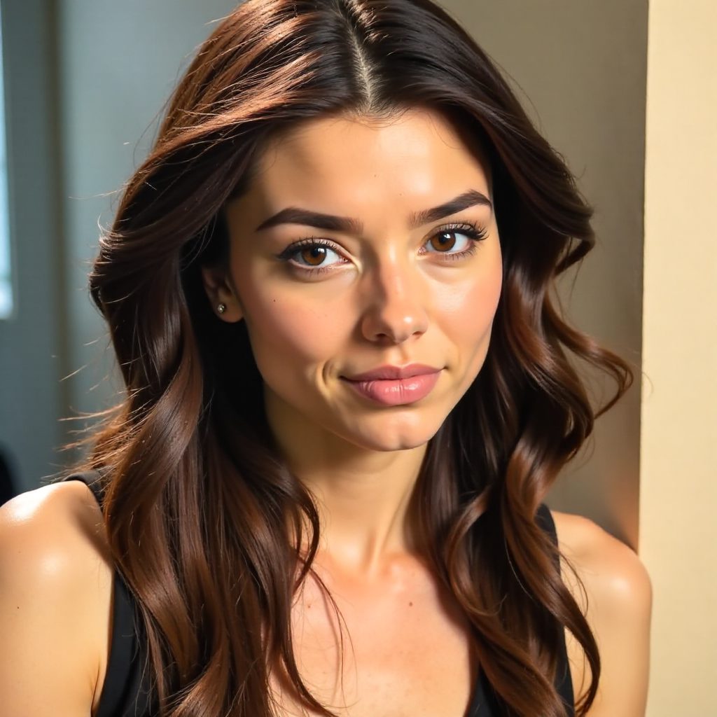 Elegant Wavy Style for Triangular Faces