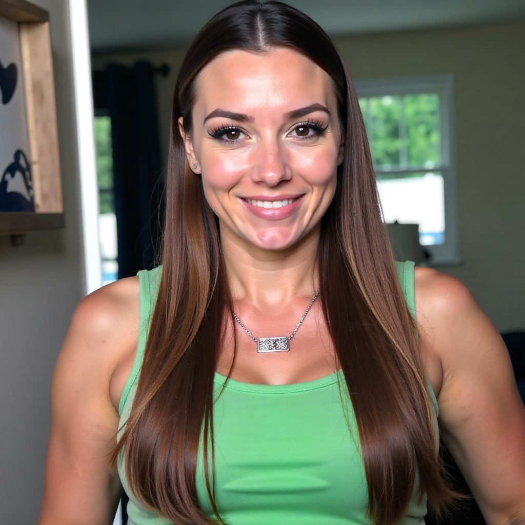 Long Smooth Hair with Half Bun