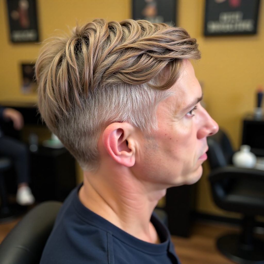 Trendy Crew Cut with Drop Fade
