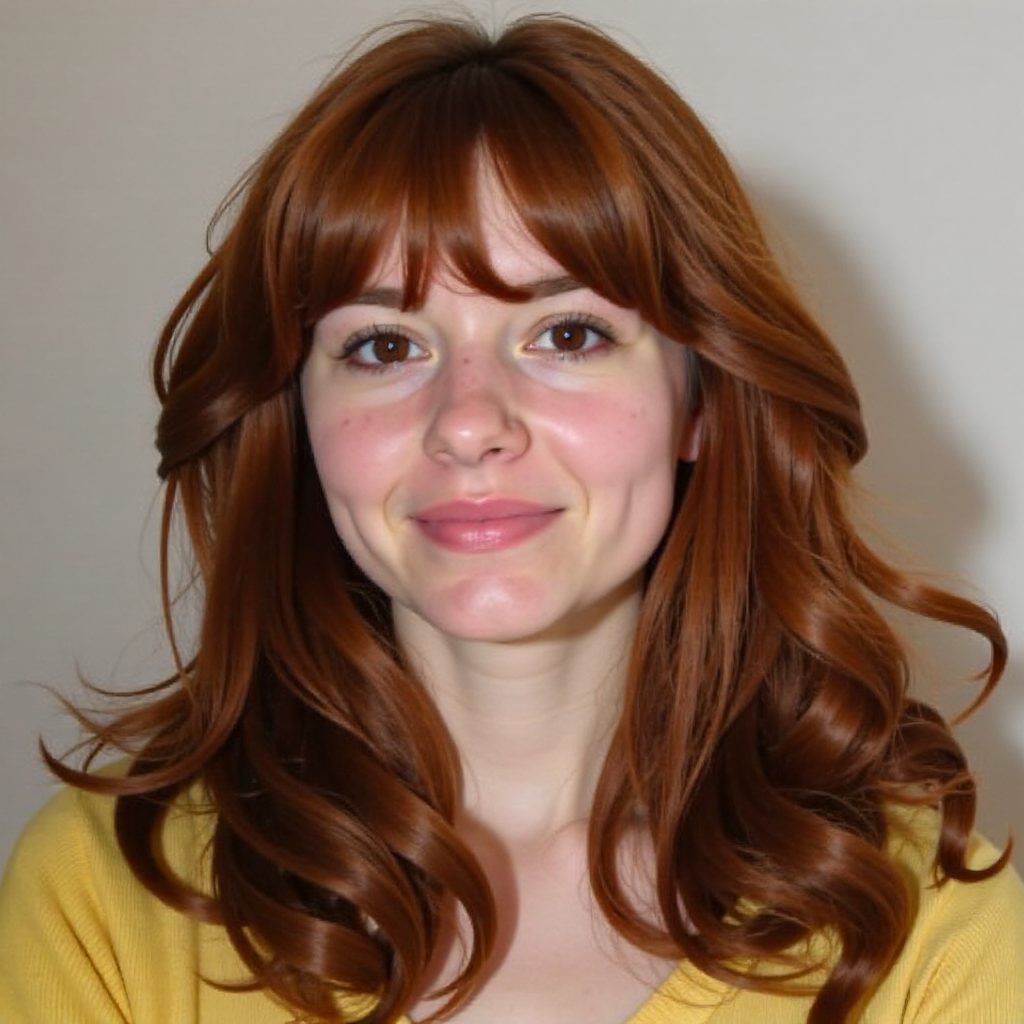 Vibrant Layered Haircut for Thick Hair