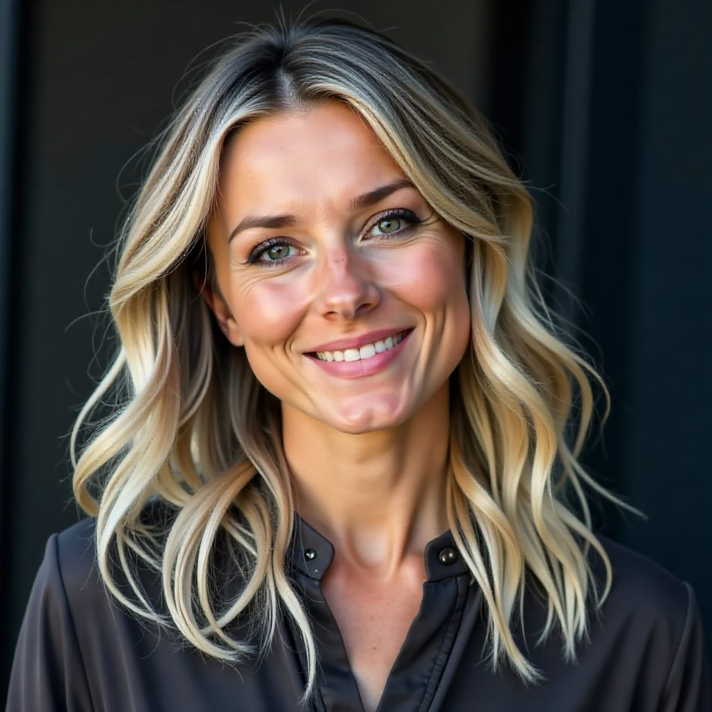 Middle Part Loose Waves