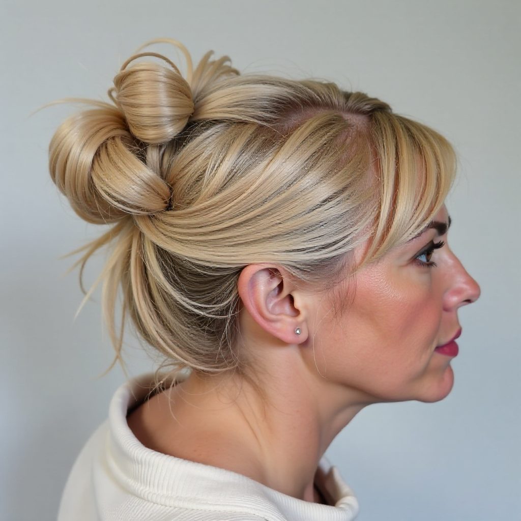 Effortless High Bun