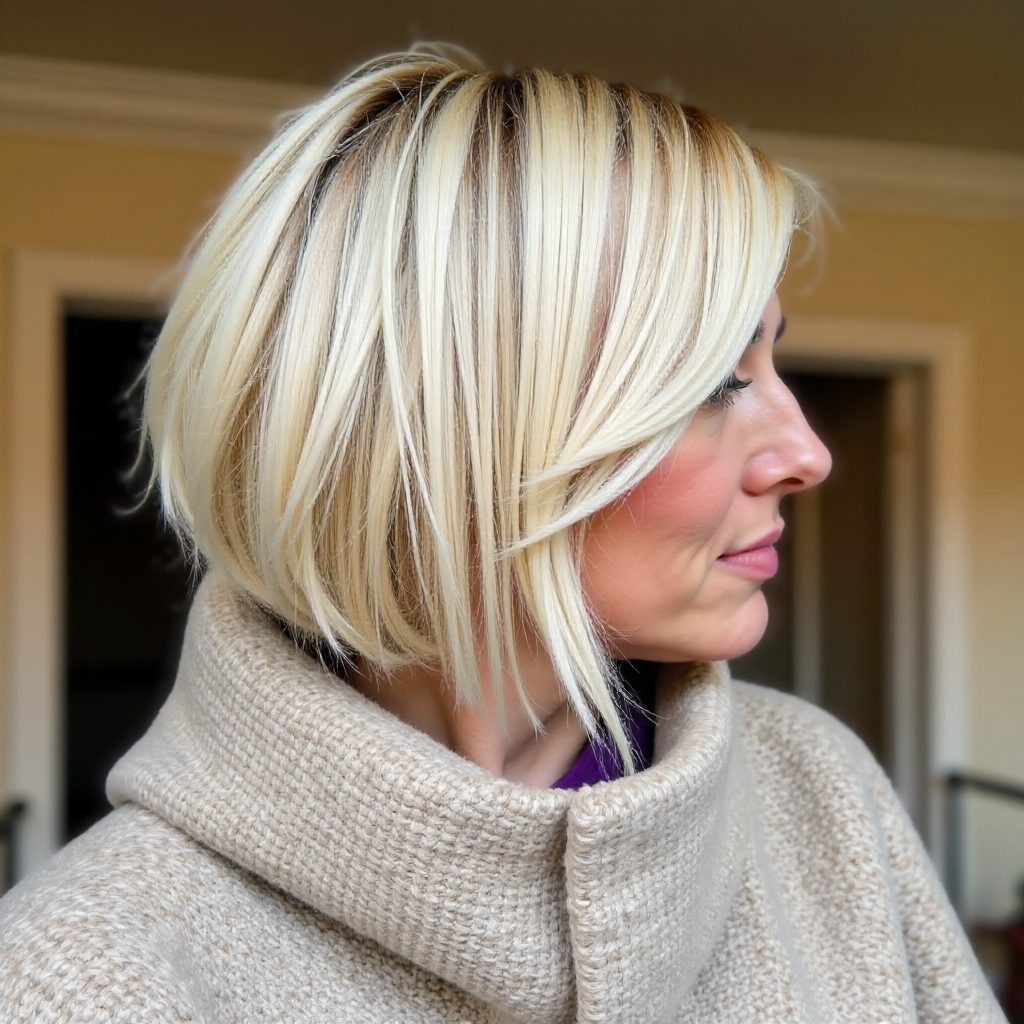 Sleek Bob For Mother Of The Bride