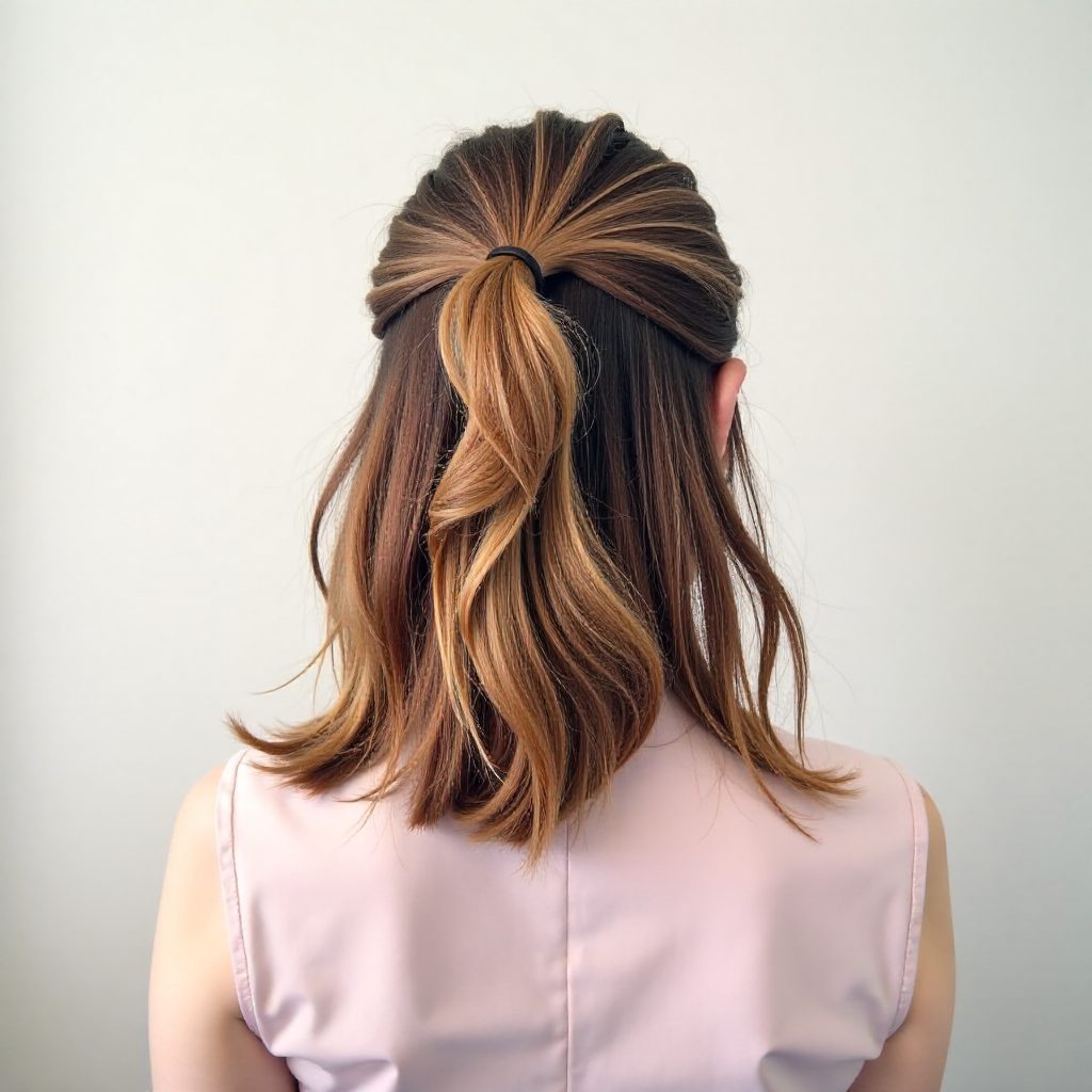 Twisted Half-up Half-Down Hair