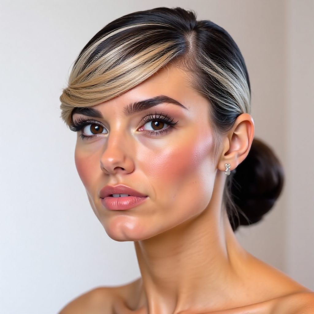 20 Splendid Bridal Hairstyles Flattering Round Face Shapes: lead gallery photo for styling reference