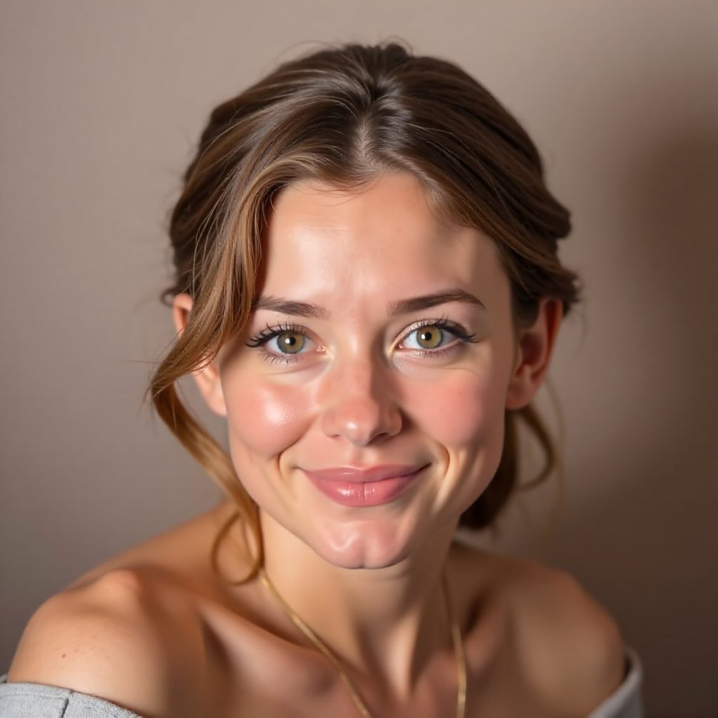 Middle Part Wavy Updo for Special Occasion