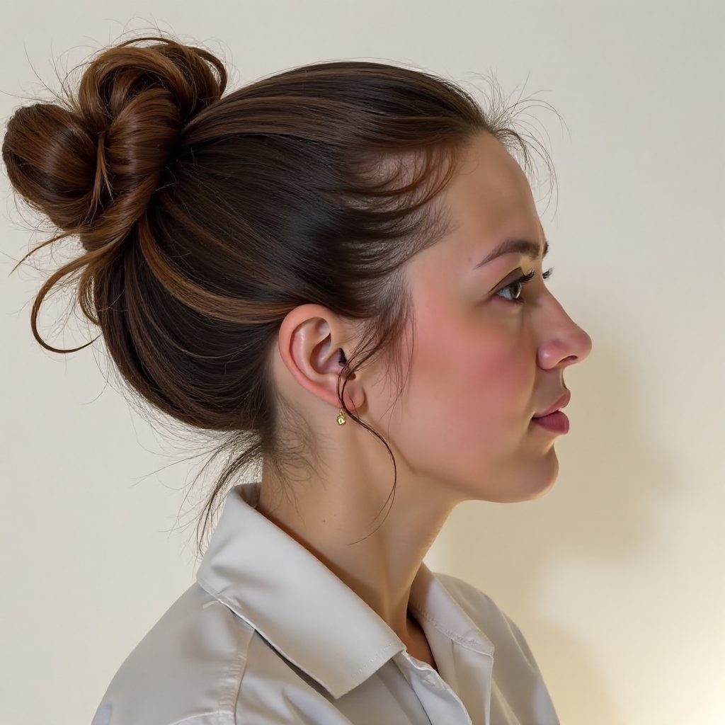 Textured Updo for Naturally Curly Hair
