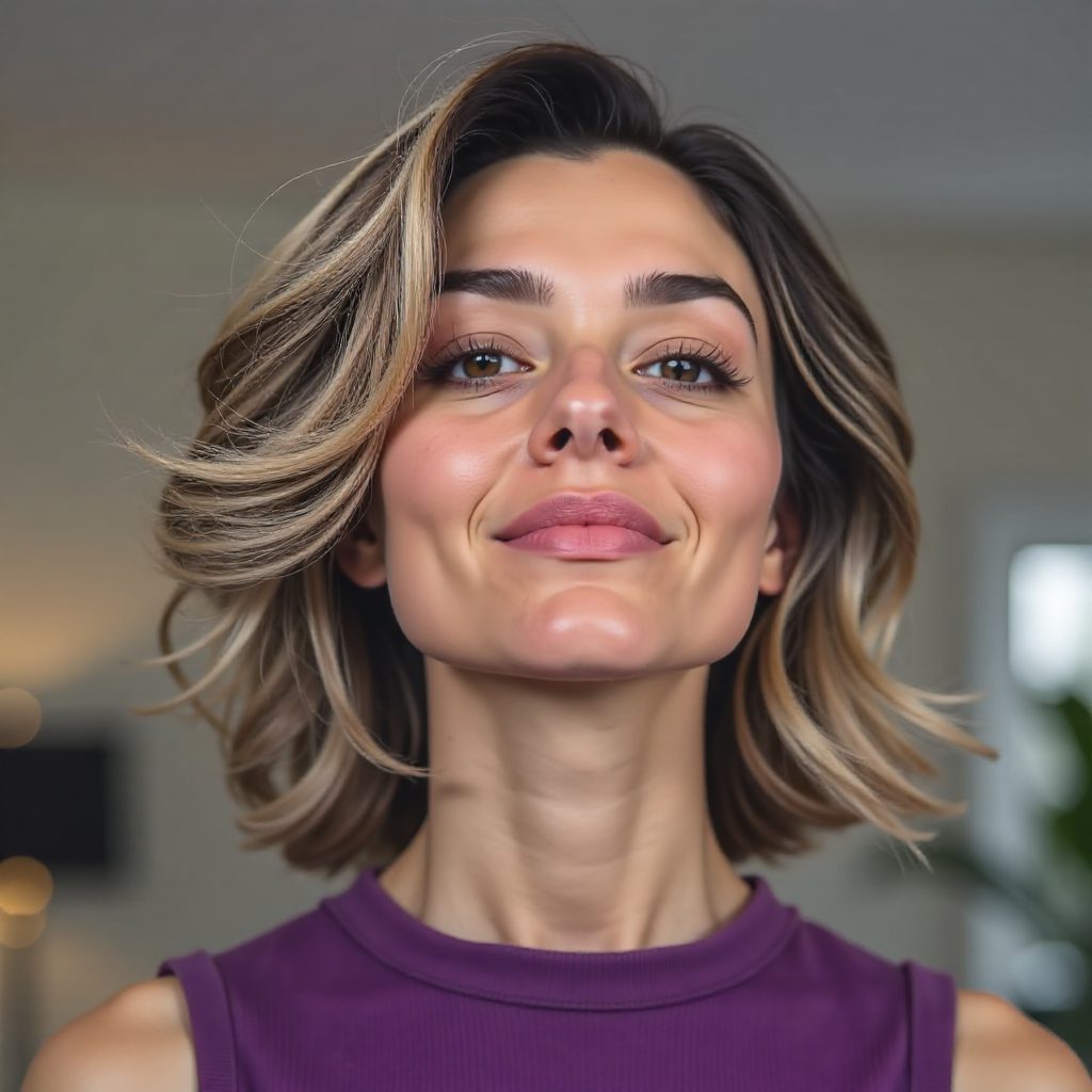 Gray Curly Bob Hairstyle