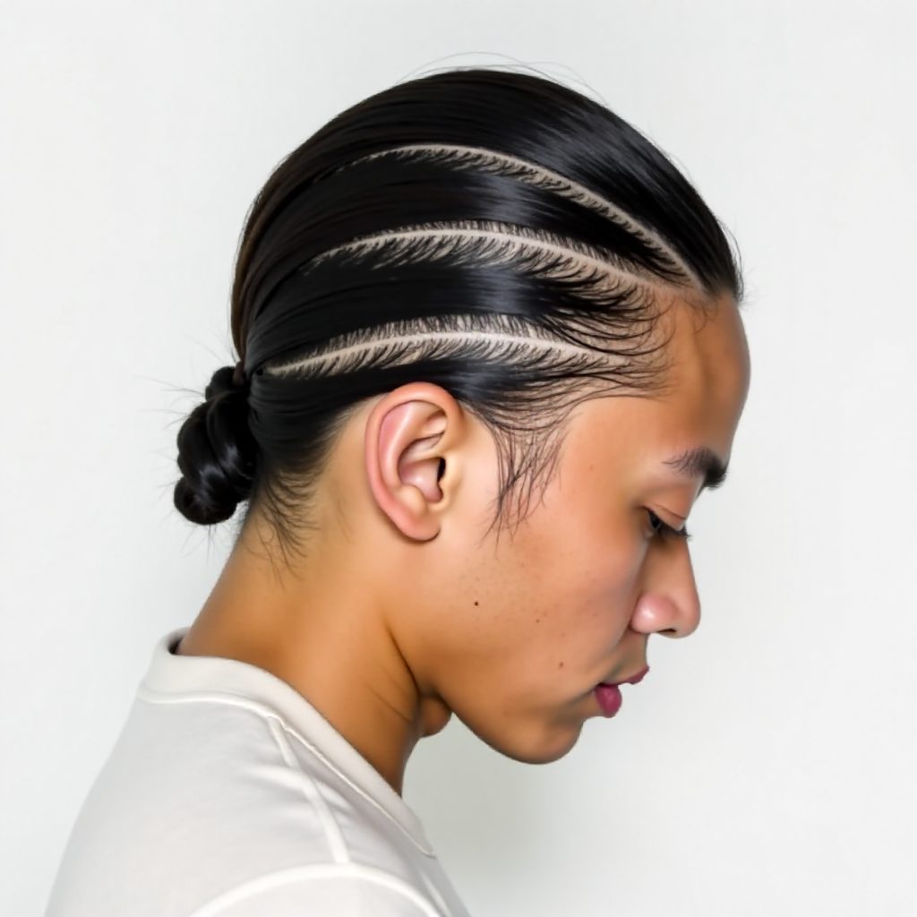 Classy Cornrows to the Back for Black Men